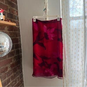 100% Silk Watercolor Skirt